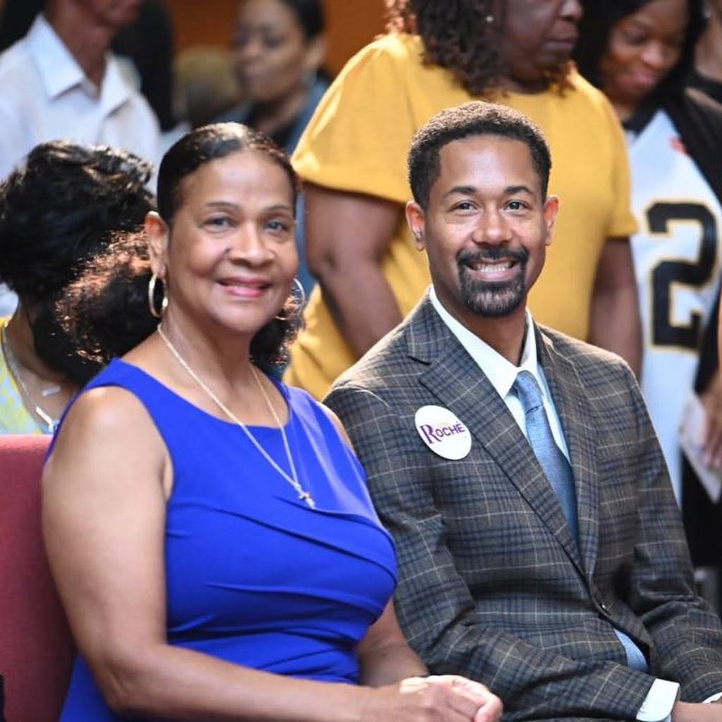 Judge Roché with his mom